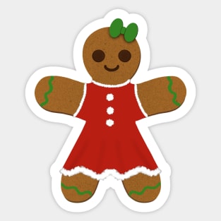 Gingerbread girl Sticker